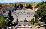 Пьяцца дель Пополо (Народная площадь) в Риме