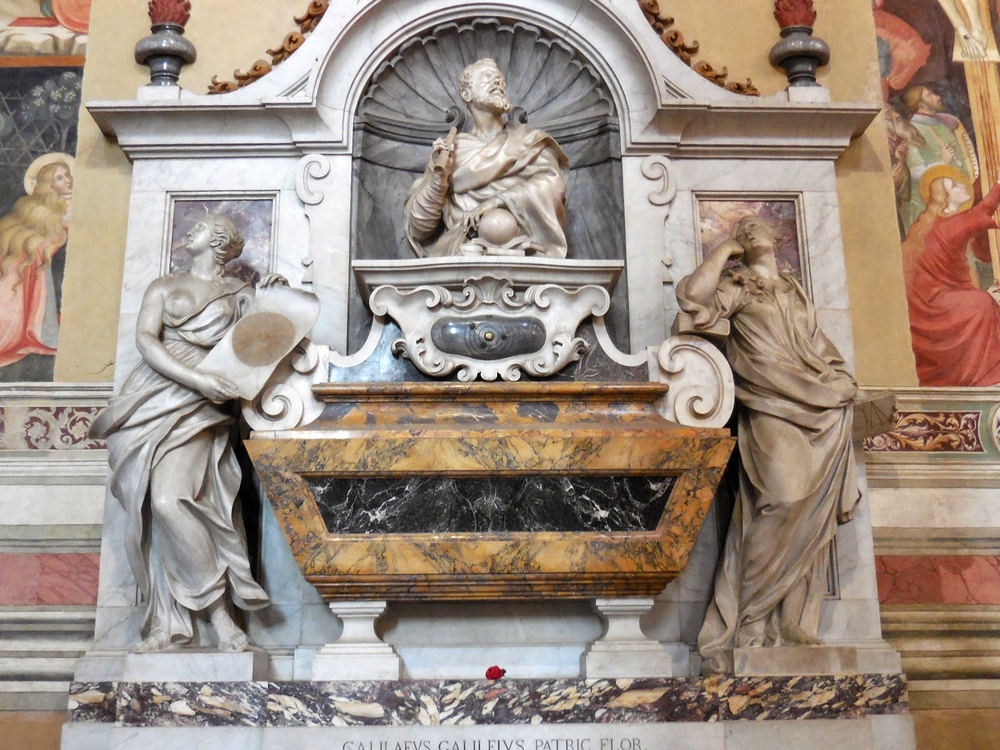 Могила Галилея в Базилике Санта Кроче, Флоренция